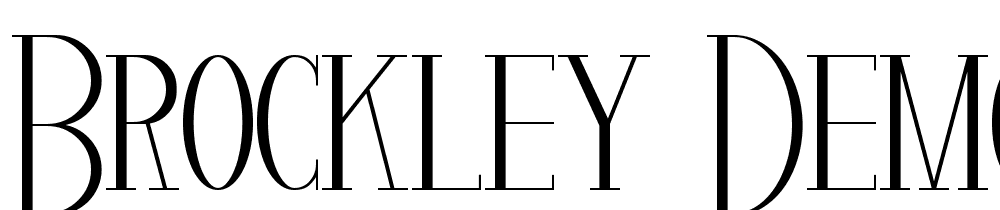 Brockley-Demo font family download free