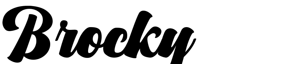 Brocky font family download free