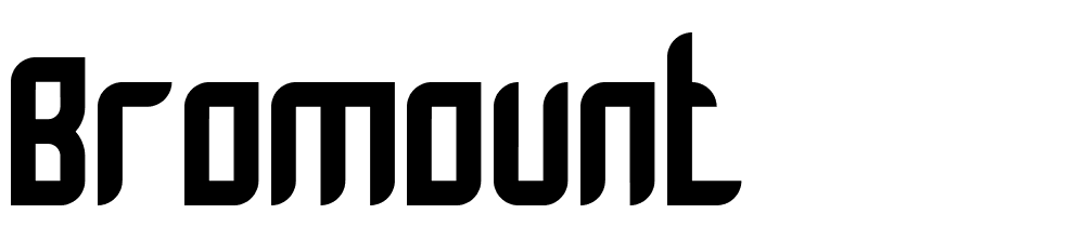 Bromount font family download free