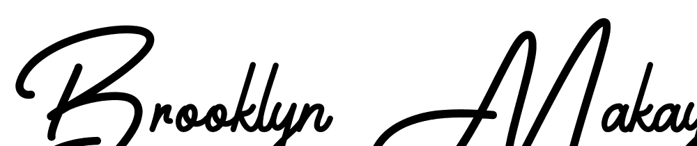 Brooklyn Makayla font family download free