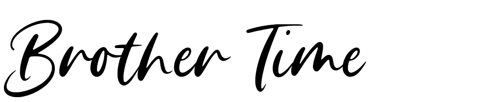 Brother-Time font family download free