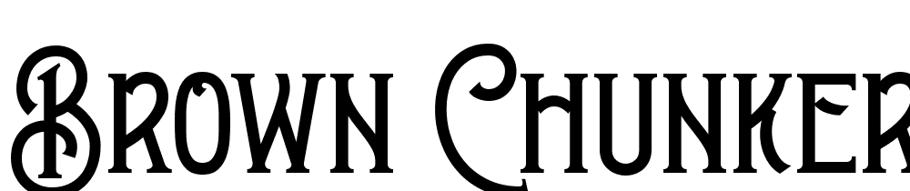 brown chunkers font family download free