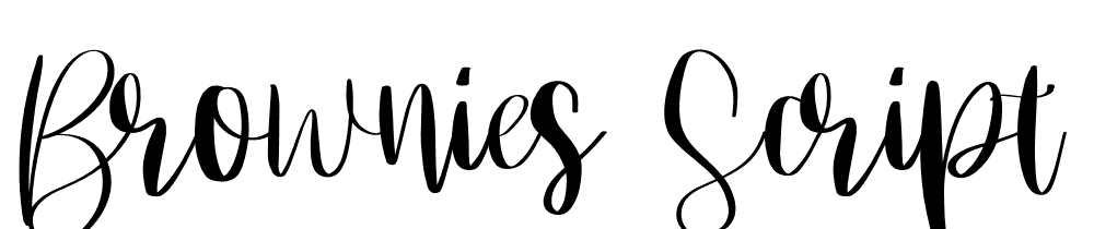 Brownies_Script font family download free