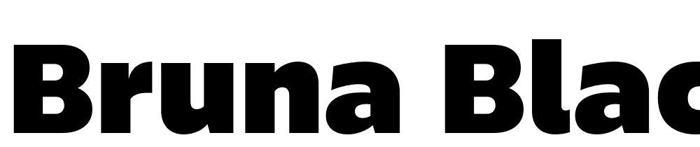 Bruna-Black font family download free