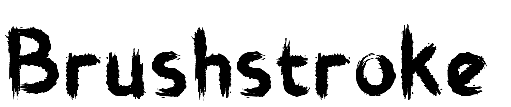 brushstroke_horror font family download free