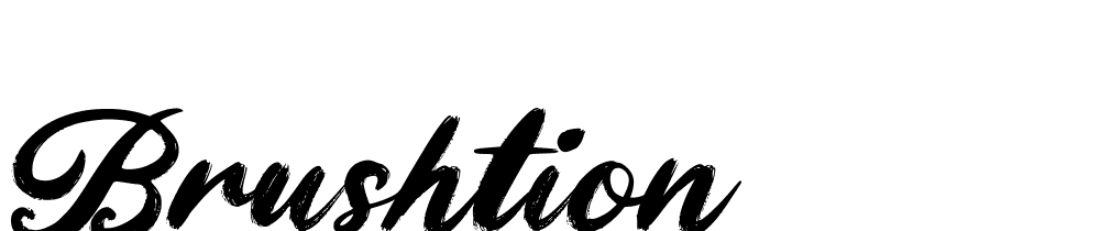 Brushtion font family download free