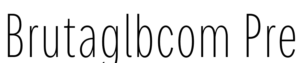 Brutaglbcom Pressed font family download free