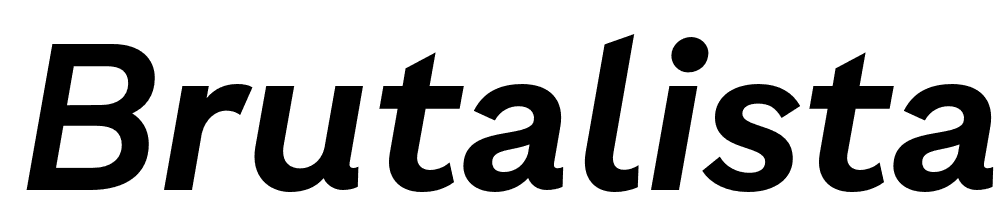 Brutalista font family download free