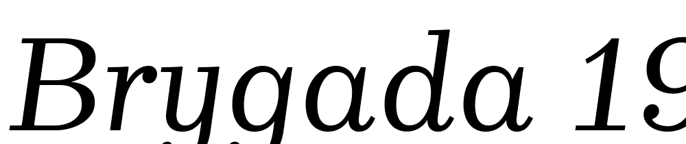 brygada-1918 font family download free