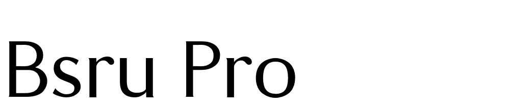 bsru-pro font family download free