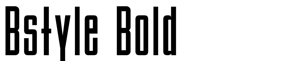 BStyle-Bold font family download free