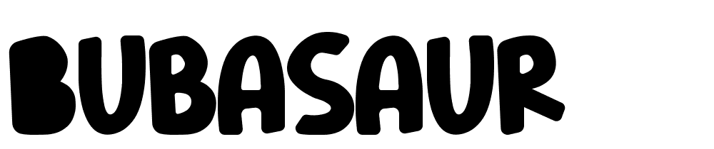 Bubasaur font family download free