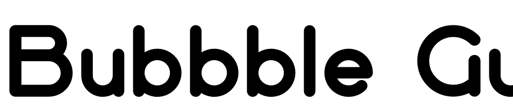 Bubbble-Gum-Black font family download free