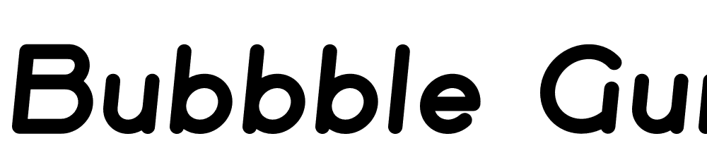 Bubbble-Gum-Italic-Black font family download free