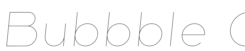 Bubbble-Gum-Italic-Hairline font family download free