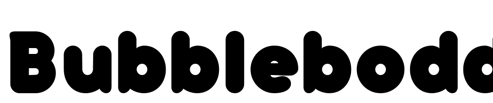 bubbleboddy-Fat font family download free