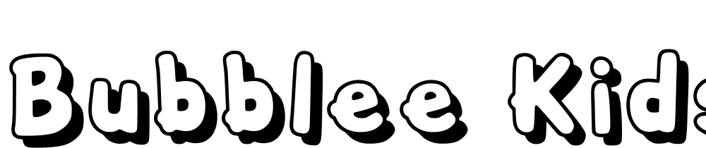 bubblee_kids font family download free