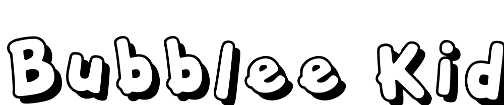 Bubblee-Kids-Shadow-Ran-Regular font family download free