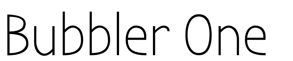 bubbler-one font family download free