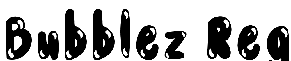 Bubblez-Regular font family download free