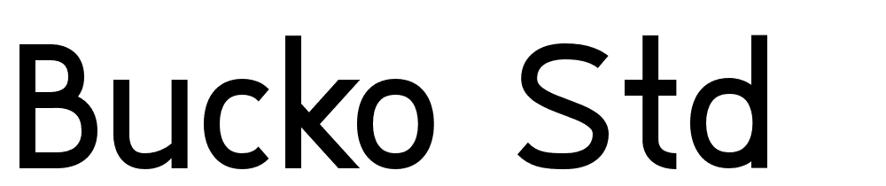 Bucko-Std font family download free