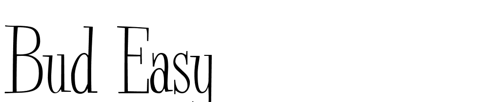 Bud Easy font family download free