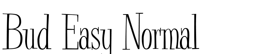 Bud-Easy-Normal font family download free