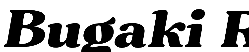 Bugaki-Regular font family download free