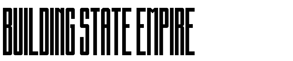 Building-State-Empire font family download free