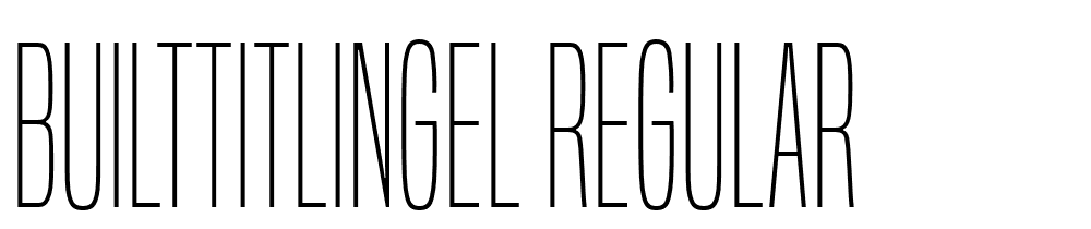 BuiltTitlingEl-Regular font family download free