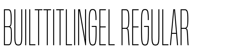 BuiltTitlingEl-Regular font family download free