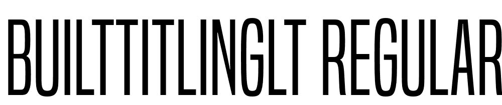 BuiltTitlingLt-Regular font family download free