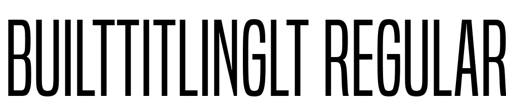 BuiltTitlingLt-Regular font family download free