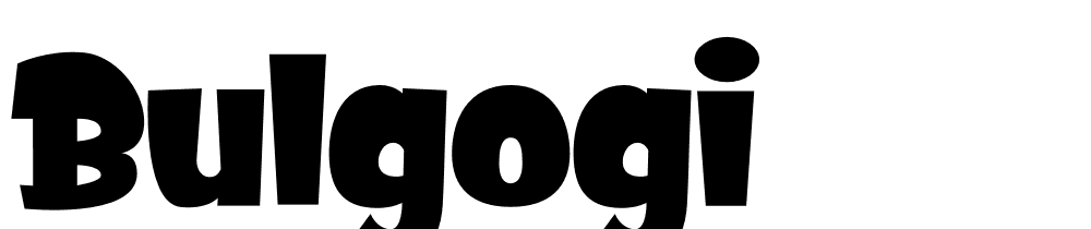 bulgogi font family download free