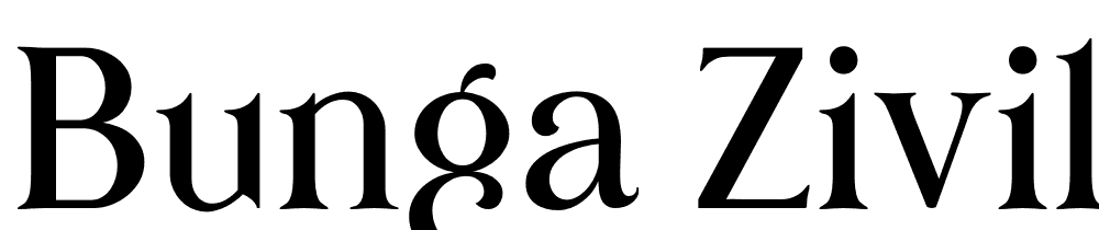 Bunga-Zivilia font family download free