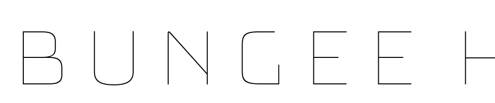 Bungee-Hairline font family download free