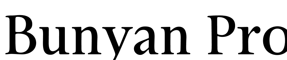 Bunyan Pro font family download free