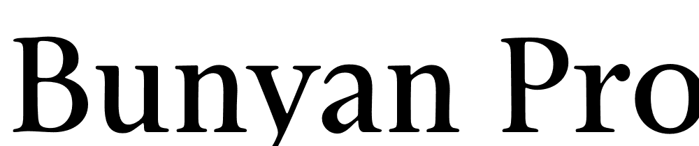 Bunyan-Pro-Medium font family download free