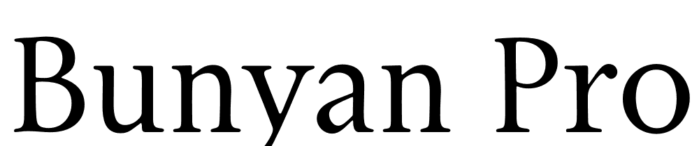 Bunyan-Pro-Regular font family download free