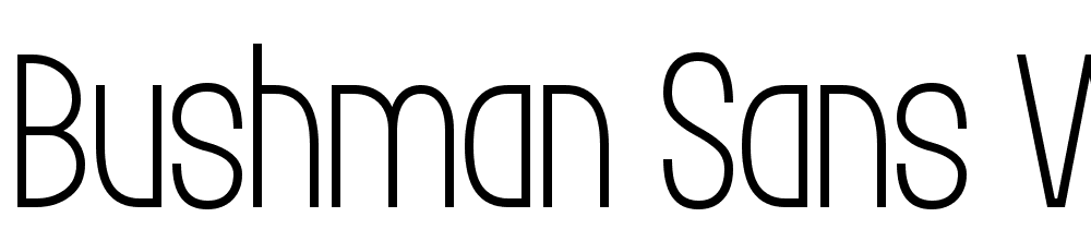 Bushman-Sans-W05-Thin font family download free