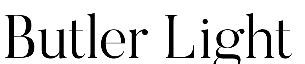 Butler-Light font family download free