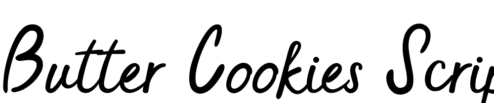 Butter-Cookies-Script font family download free