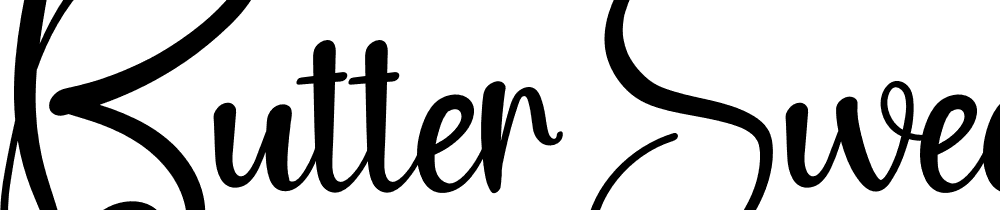 Butter-Sweet font family download free