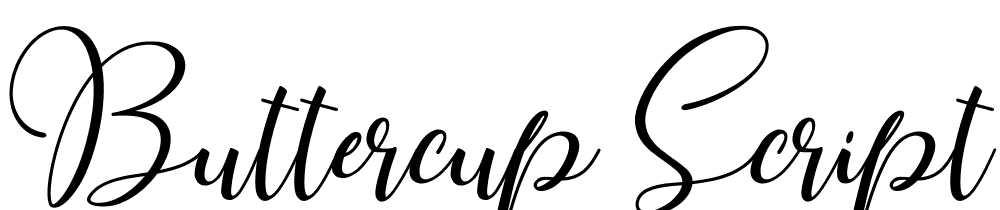 Buttercup-Script font family download free