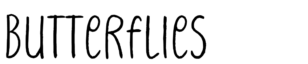 Butterflies font family download free