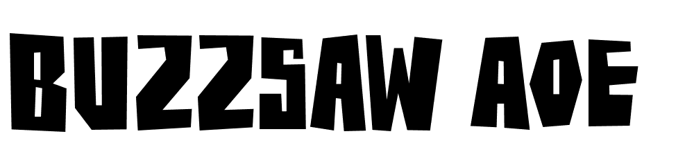 BuzzSaw-AOE font family download free