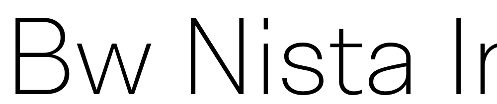 Bw-Nista-International-DEMO-Thin font family download free