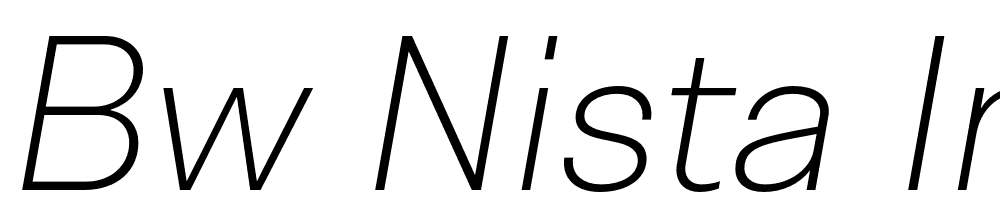 Bw-Nista-International-DEMO-Thin-Italic font family download free