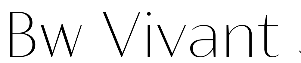 Bw-Vivant-Skinny font family download free