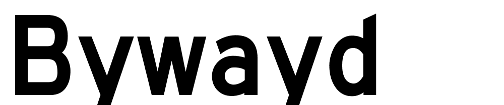 BywayD font family download free